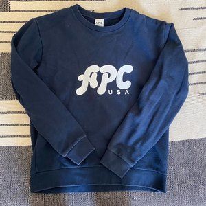 A.P.C. USA Gabe Navy Sweater